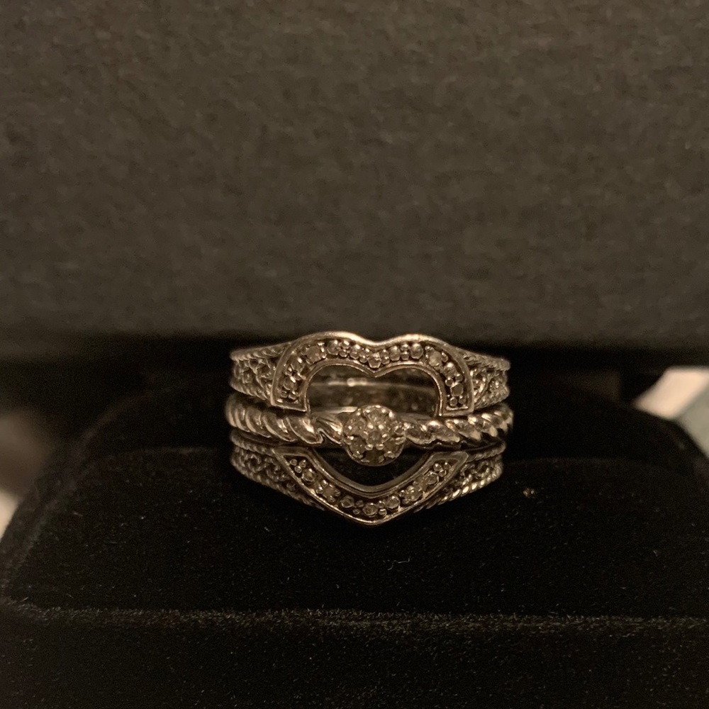 Bradford Exchange Sterling Silver I Love You Ring